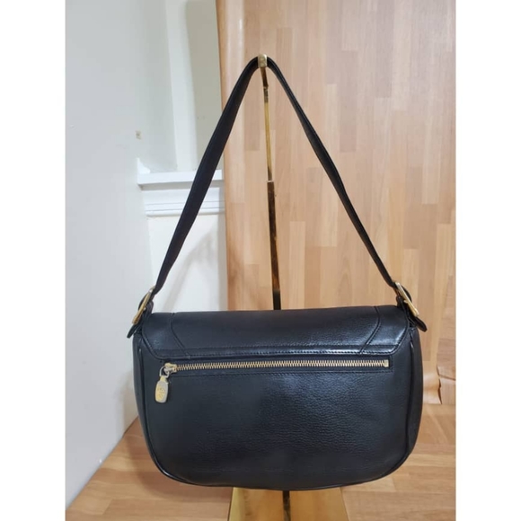 Authentic MCM Saddle Leather Studded Flap Shoulder Bag - Picture 3 of 13